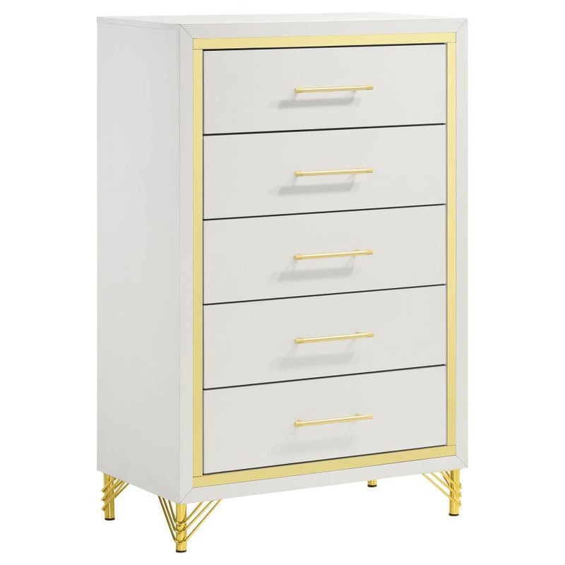 Lucia - 5-Drawer Bedroom Chest - JaxCo Furniture