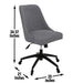 Kinsley - Swivel Upholstered Desk Chair - Dark Gray - JaxCo Furniture