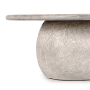 Britney - Outdoor Round Coffee Table - Light Gray - JaxCo Furniture