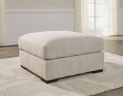 Ballyton - Sand - Oversized Accent Ottoman - JaxCo Furniture