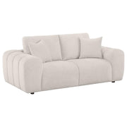 Burnett - Chenille Upholstered Wide Arm Loveseat - JaxCo Furniture