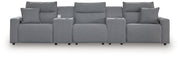 ModMax II - Salt And Pepper - Reclining Sectional - JaxCo Furniture