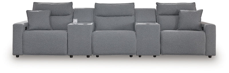 ModMax II - Salt And Pepper - Reclining Sectional - JaxCo Furniture