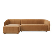 Faye - Left Sectional - Tan - JaxCo Furniture