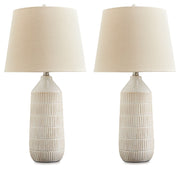 Willport - Off White - Ceramic Table Lamp (Set of 2) - JaxCo Furniture