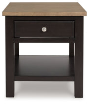 Drazmine - Brown - Rectangular End Table - JaxCo Furniture