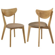 Elowen - Wood Dining Side Chair (Set of 2) - Light Walnut - JaxCo Furniture