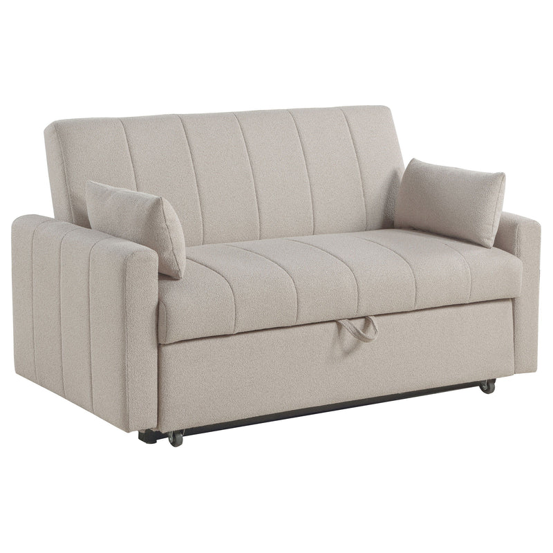 Portland - Boucle Upholstered Sleeper Sofa Bed - JaxCo Furniture