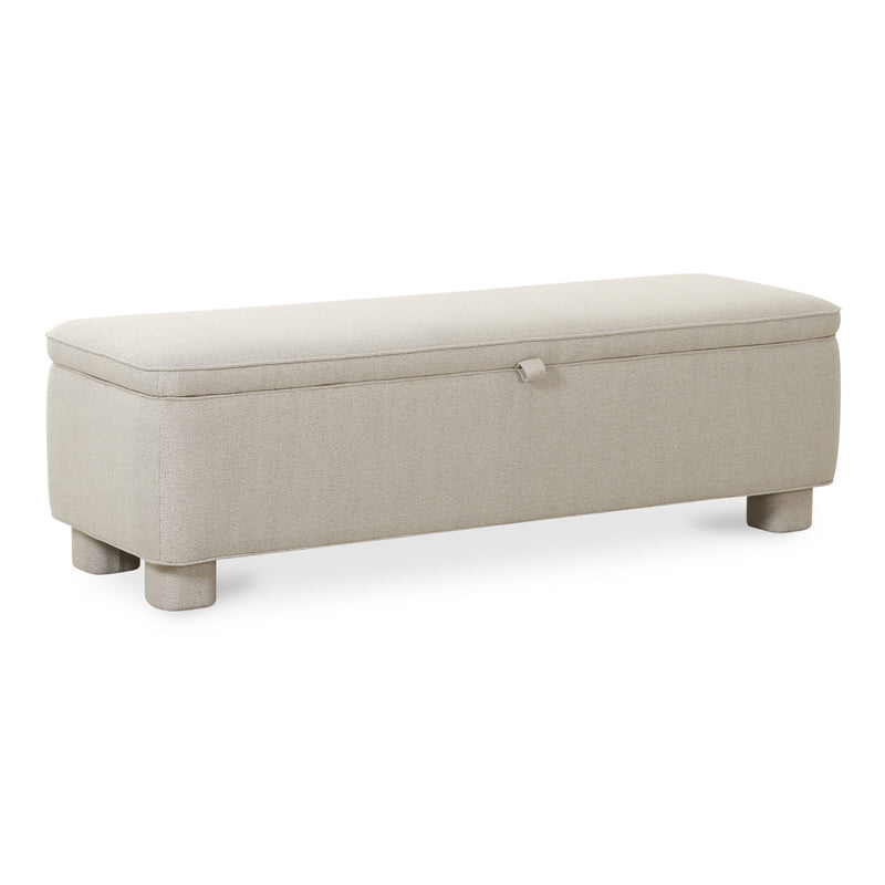 Ichigo - Storage Bench - Light Gray - JaxCo Furniture