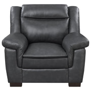 Arabella - Upholstered Padded Arm Accent Chair - Gray - JaxCo Furniture