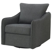Madia - Upholstered Sloped Arm Swivel Glider Chair - JaxCo Furniture