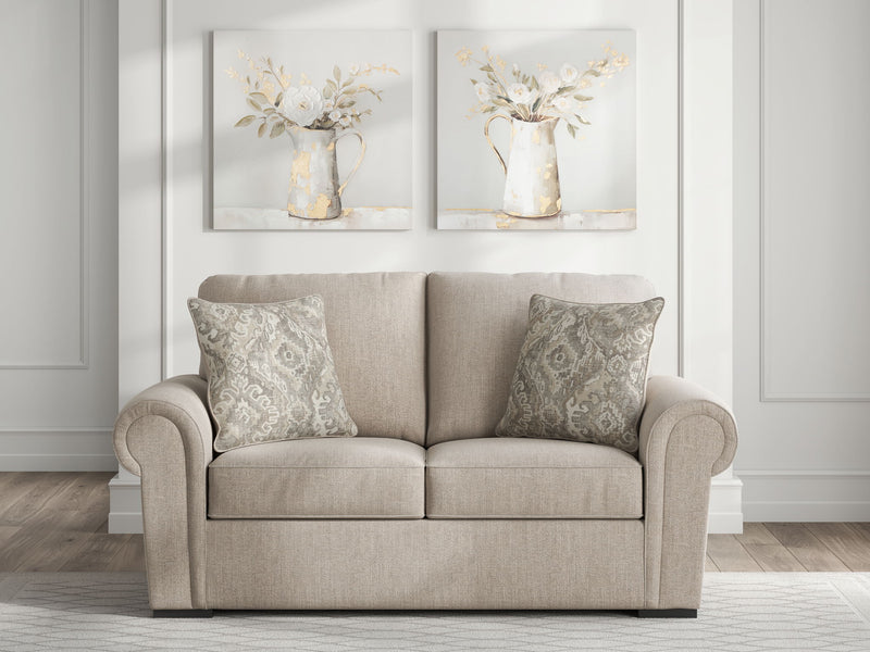 Sararose - Loveseat - Heather - JaxCo Furniture