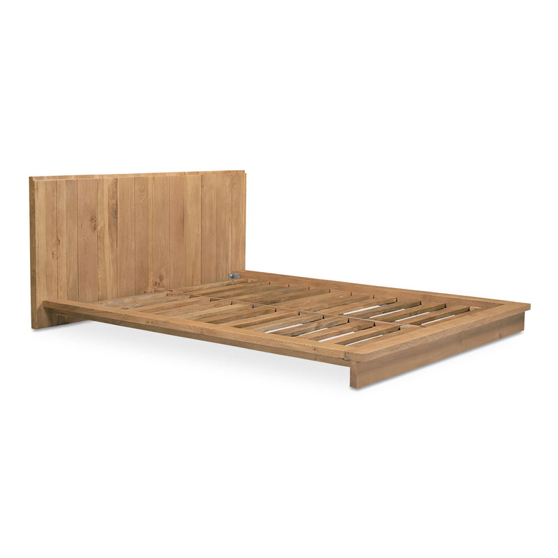 Plank - Queen Bed - Natural Oak