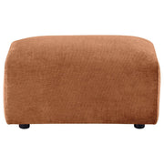 Burnett - Chenille Upholstered Ottoman - JaxCo Furniture