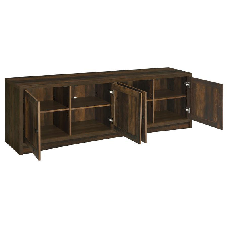 Laughlin - 4 Door Engineered Wood TV Stand - Dark Pine - JaxCo Furniture