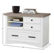 Americana Modern - Functional File with Power Center - JaxCo Furniture