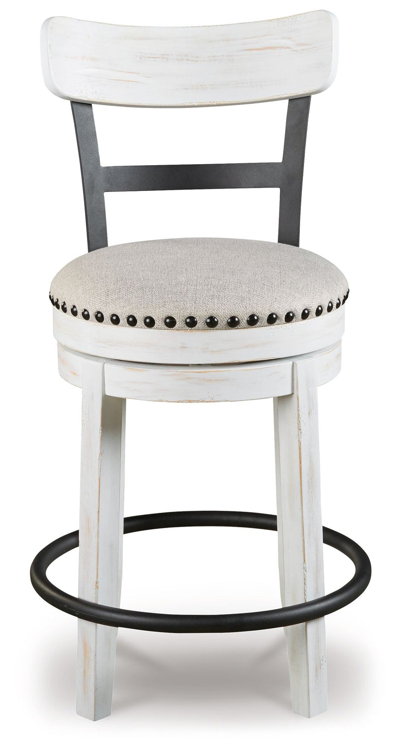 Valebeck - Full Back Swivel Stool - JaxCo Furniture