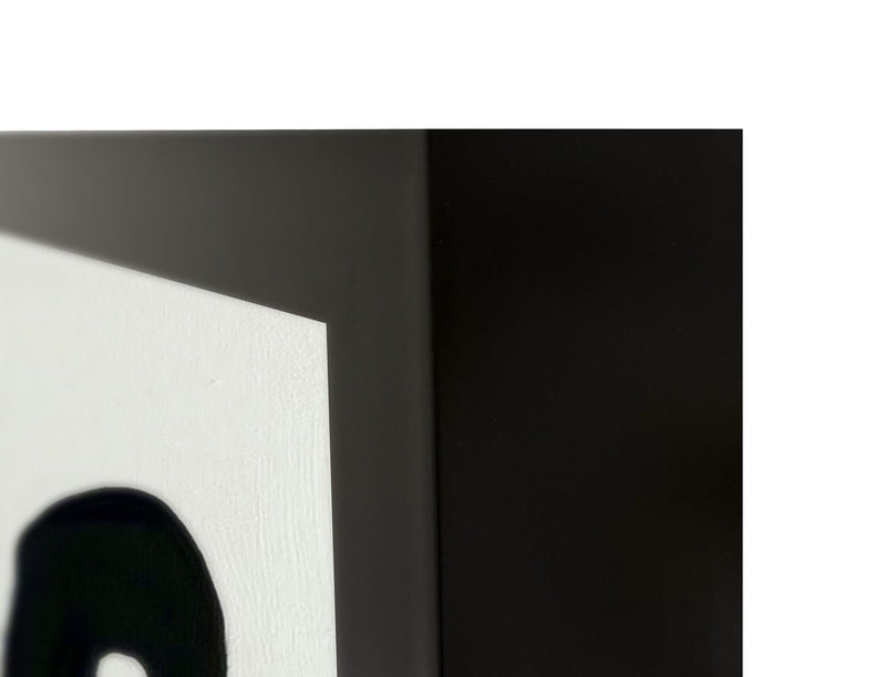 Mono - 48" x 72" Painting By Buddy Whitlock - Black / White - JaxCo Furniture