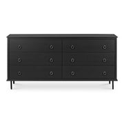 Reagan - 6 Drawer Dresser - Black - JaxCo Furniture