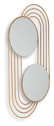 Warrenley - Gold Finish - Accent Mirror - JaxCo Furniture