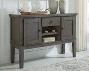 Hallanden - Gray - Dining Room Server - JaxCo Furniture