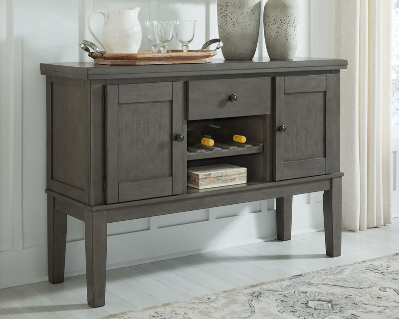 Hallanden - Gray - Dining Room Server - JaxCo Furniture