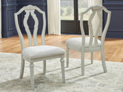 Montelaine - Antique White - Dining Upholstered Side Chair (Set of 2) - JaxCo Furniture