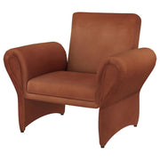 Liana - Upholstered Roll Arm Accent Armchair - Rust - JaxCo Furniture