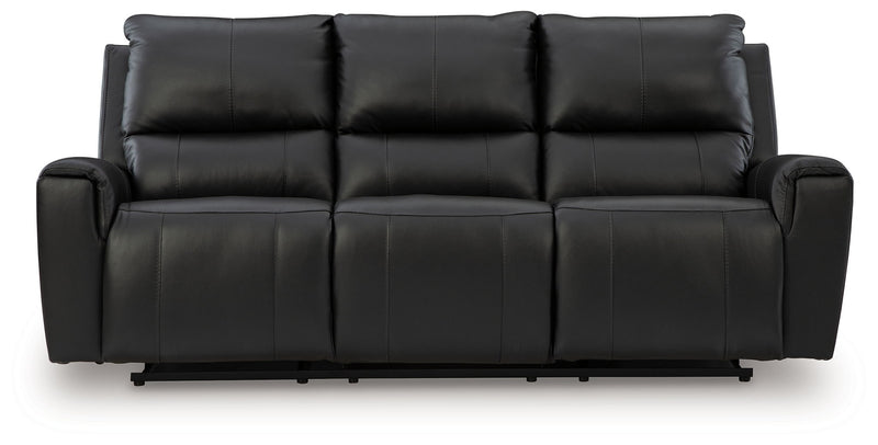 Glossmore - Reclining Sofa - Black - JaxCo Furniture