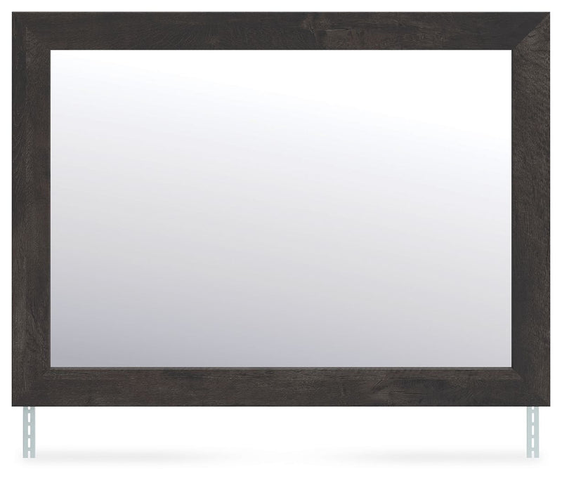 Hollivern - Dark Gray - Bedroom Mirror - JaxCo Furniture