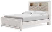 Altyra - White - Queen Panel Bookcase Bed With Roll Slats - JaxCo Furniture