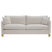 Corliss - Upholstered Arched Arm Sofa - Beige - JaxCo Furniture