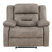 Abilene - Manual Reclining Chair - Tan - JaxCo Furniture