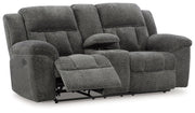 Frohn - Dbl Reclining Loveseat With Console - JaxCo Furniture