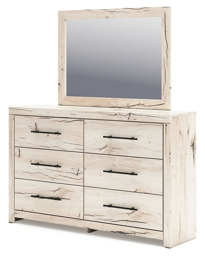 Lawroy - Light Natural - Dresser And Mirror - JaxCo Furniture