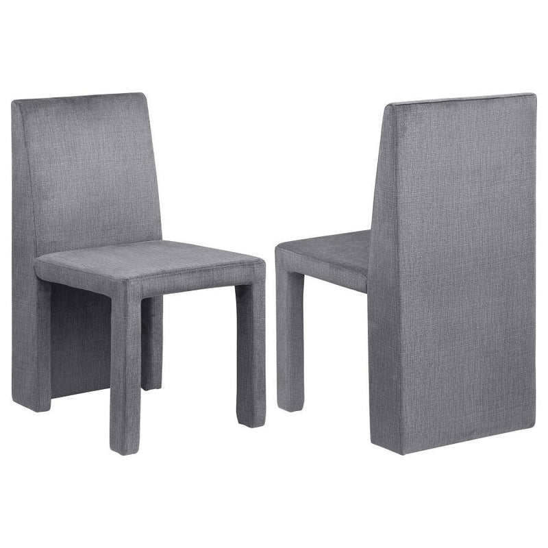 Tordera - Velvet Upholstered Dining Side Chair (Set of 2) - Gray - JaxCo Furniture