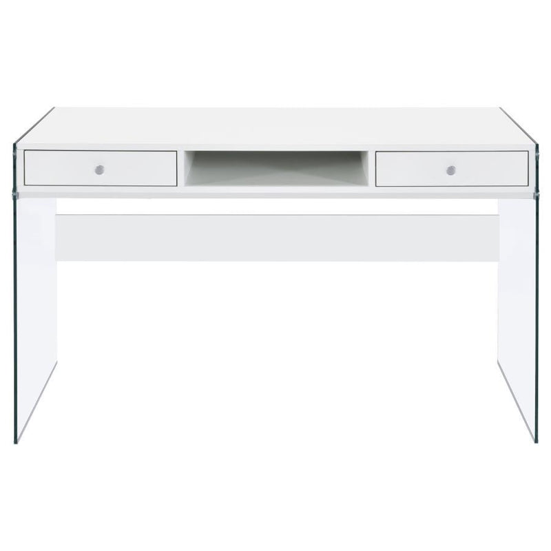 Dobrev - 2-Drawer Writing Desk - JaxCo Furniture