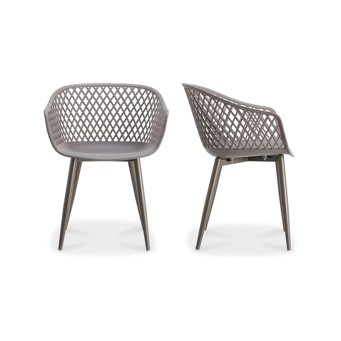 Piazza - Outdoor Chair Chair (Set of 2) - Gray - JaxCo Furniture