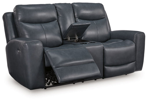 Next Move - Power Reclining Loveseat With Console / Adjustable Headrest - JaxCo Furniture