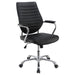 Chase - Upholstered Adjustable Home Office Desk Chair - Black - JaxCo Furniture