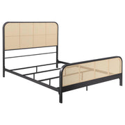 Lanewood - Open Cane Rattan Metal Bed - JaxCo Furniture