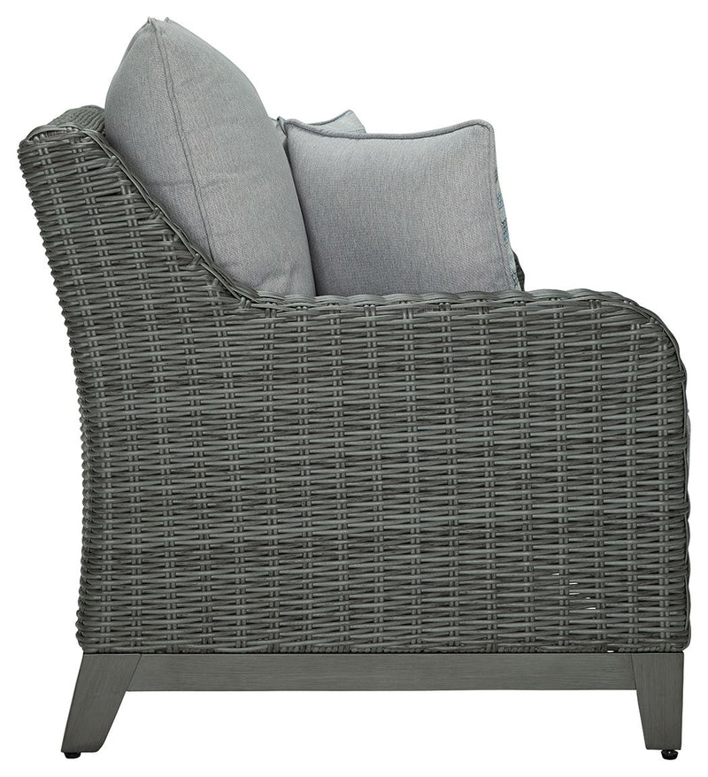 Elite Park - Gray - Loveseat w/Cushion - JaxCo Furniture