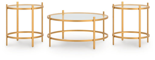 Pearlox - Gold - Occasional Table Set (Set of 3) - JaxCo Furniture