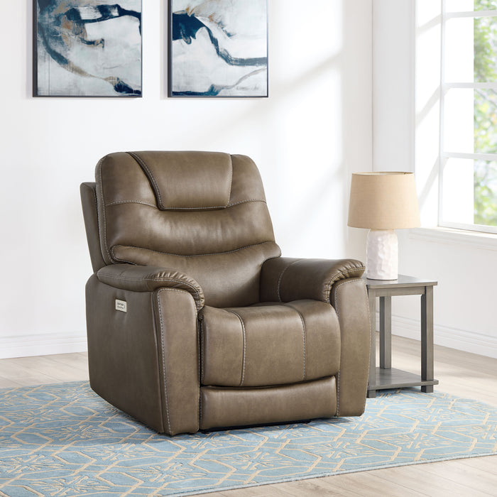 Adelaide - Dual Power, Zero Gravity Recliner - Brown - JaxCo Furniture