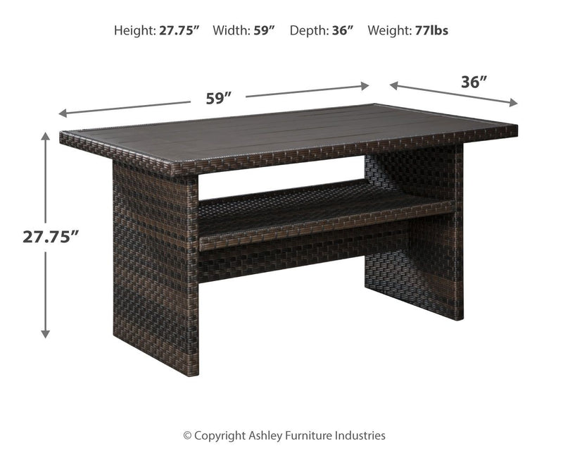 Easy - Dark Brown / Beige - RECT Multi-Use Table - JaxCo Furniture