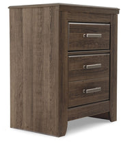 Juararo - Dark Brown - Two Drawer Night Stand - JaxCo Furniture