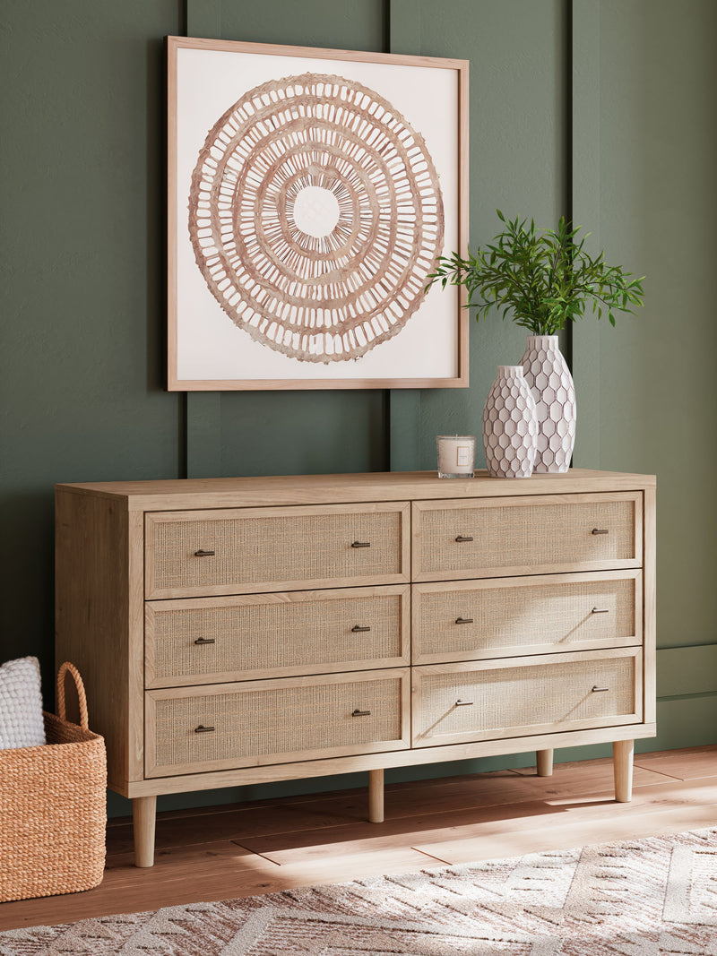 Cielden - Two-Tone - Six Drawer Dresser - JaxCo Furniture