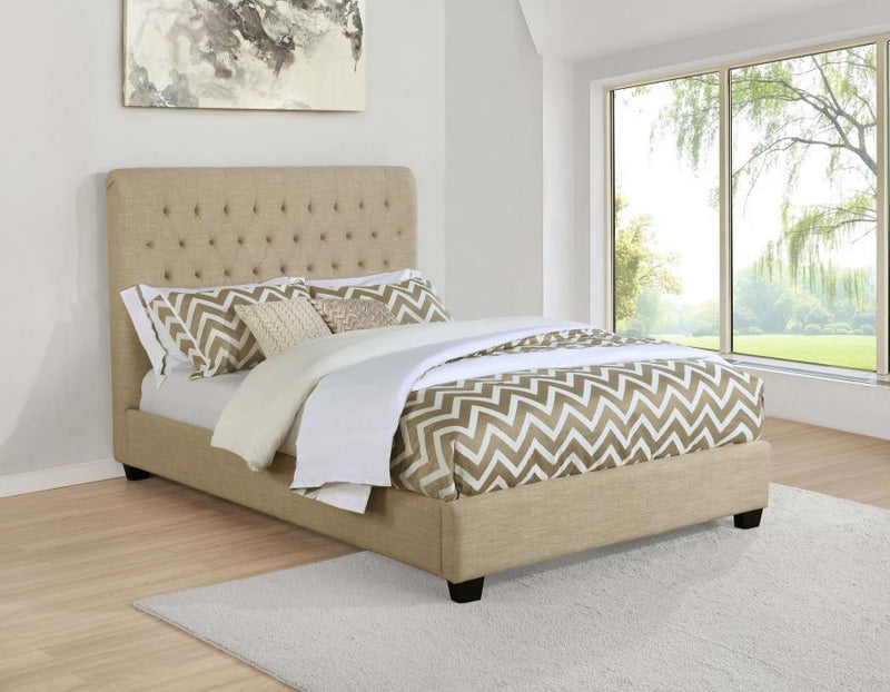 Chloe - Upholstered Panel Bed - JaxCo Furniture