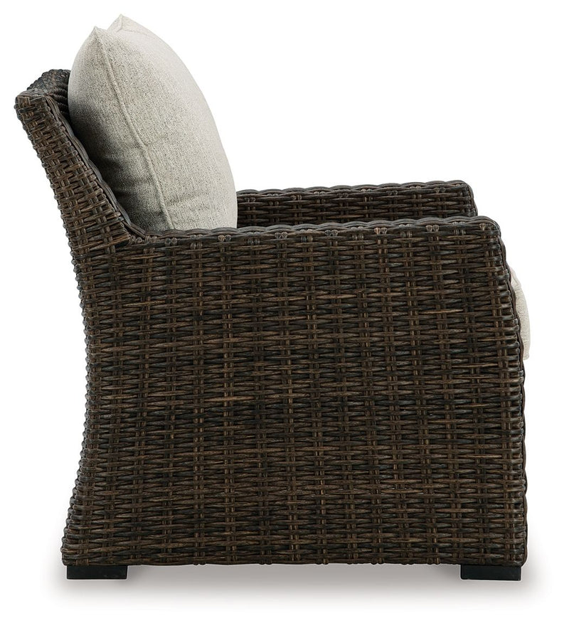 Brook Ranch - Brown - Lounge Chair With Cushion - JaxCo Furniture