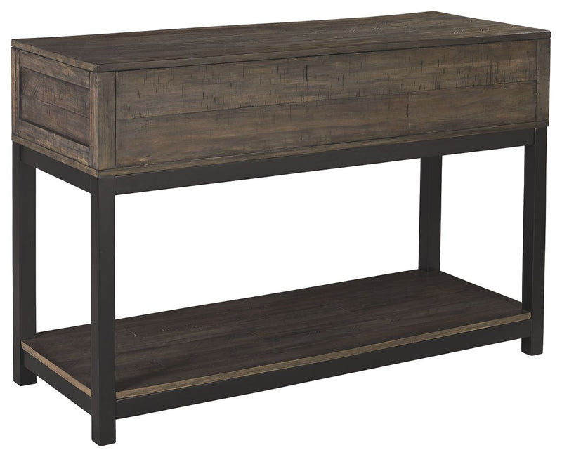 Johurst - Grayish Brown - Sofa Table - JaxCo Furniture